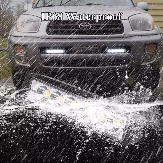 Feixe de inundação desligando a lâmpada de neblina