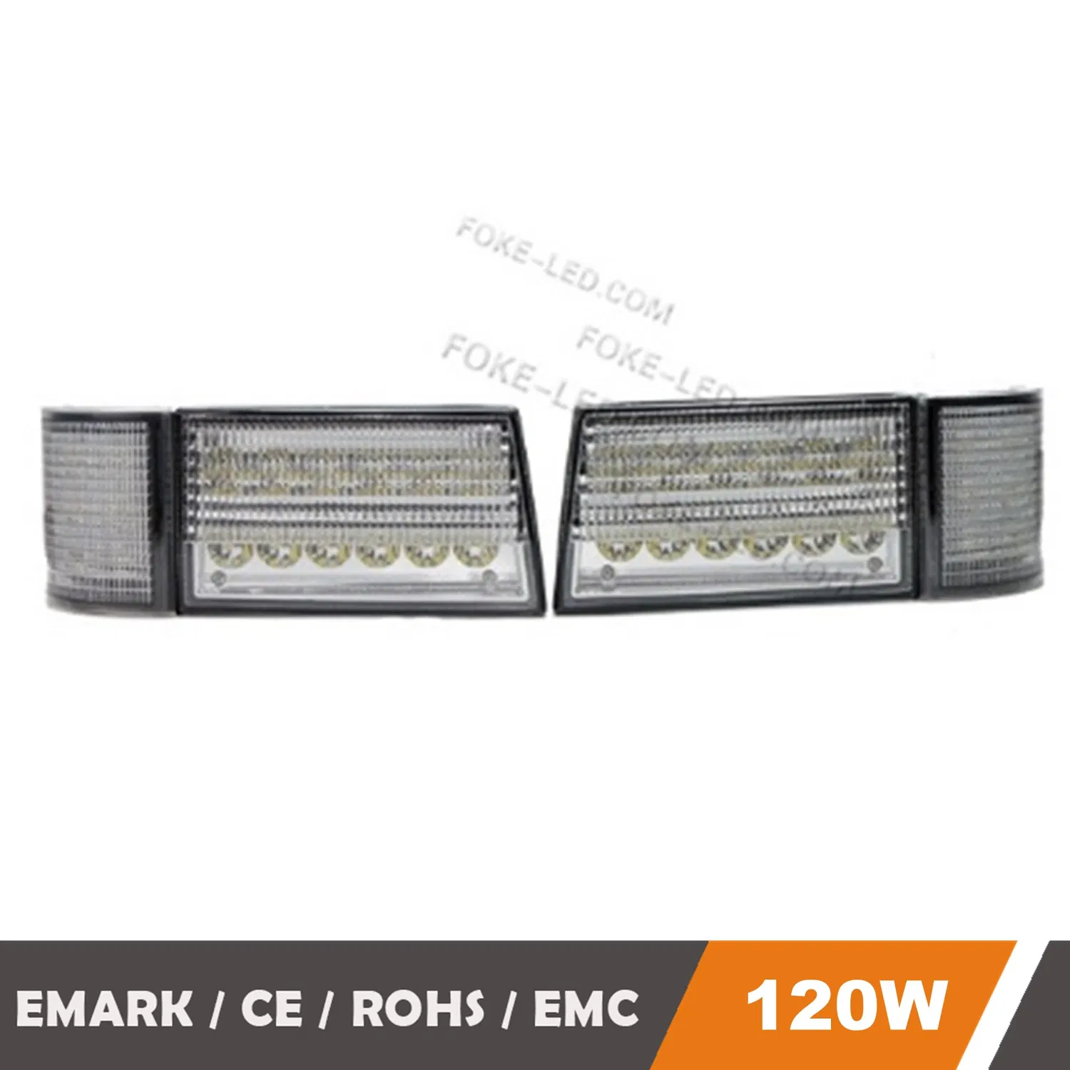10,5 Polegadas 120W Substituição LED Trator Luz Farol Alto Baixo LED Farol para Tratores Mx