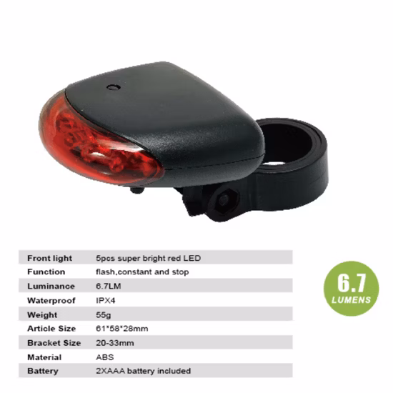 Controle remoto sem fio COB LED luz traseira de bicicleta traseira de direção